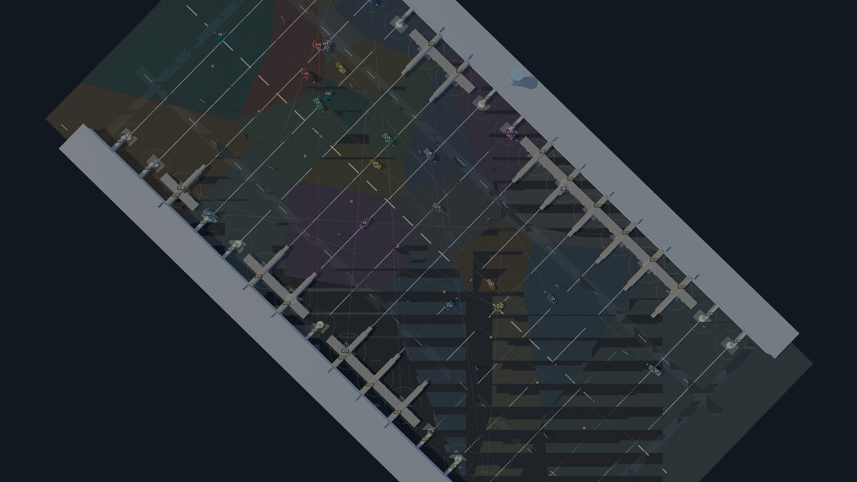 3D Voronoi partition over apron